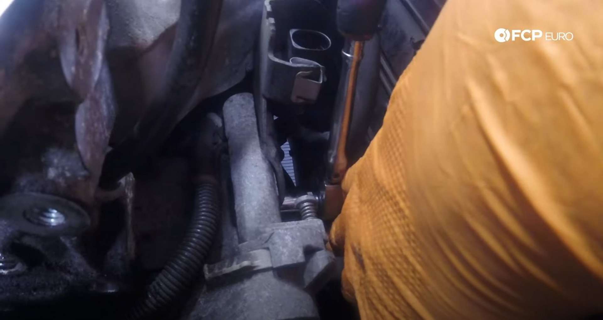 DIY MINI R56 Timing Chain Replacement removing the oxygen sensor harness bracket