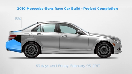 Mercedes C300 Race Car Update - Stripping the Car