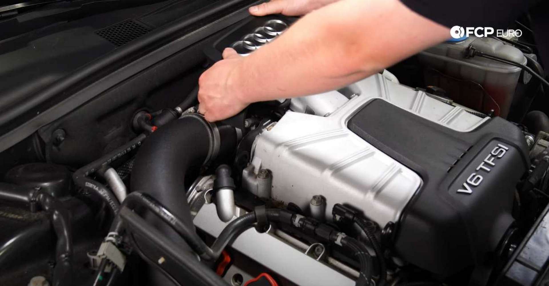 DIY Audi B8 Plugs and Coils removing the rear engine cover