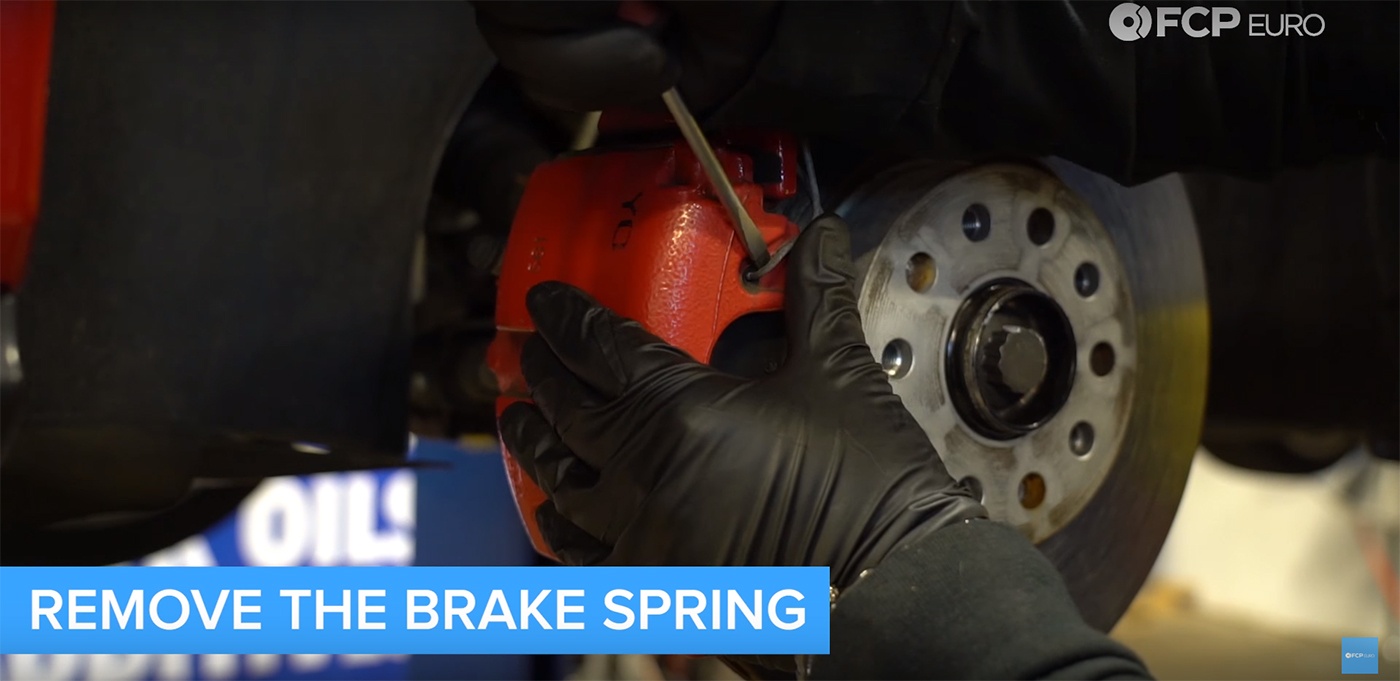 VW Audi Brake Job Spring Removal