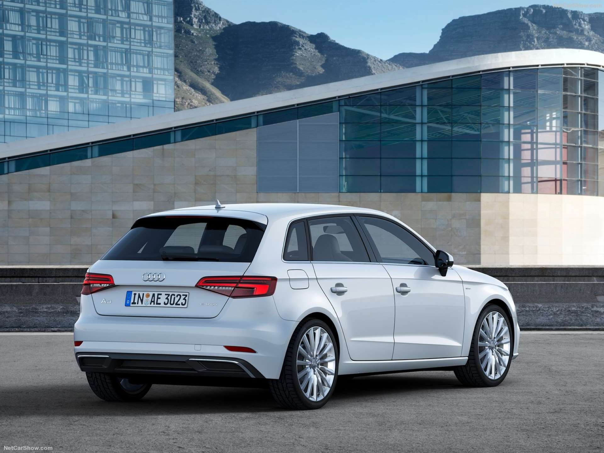 Best FWD Under $25k Audi A3 Sportback e-tron rear three-quarter