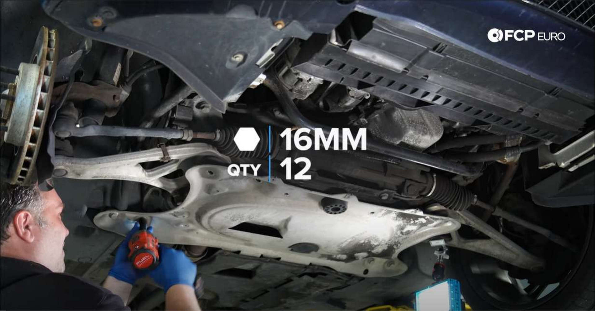 DIY BMW Front Suspension Refresh removing the reinforcement plate