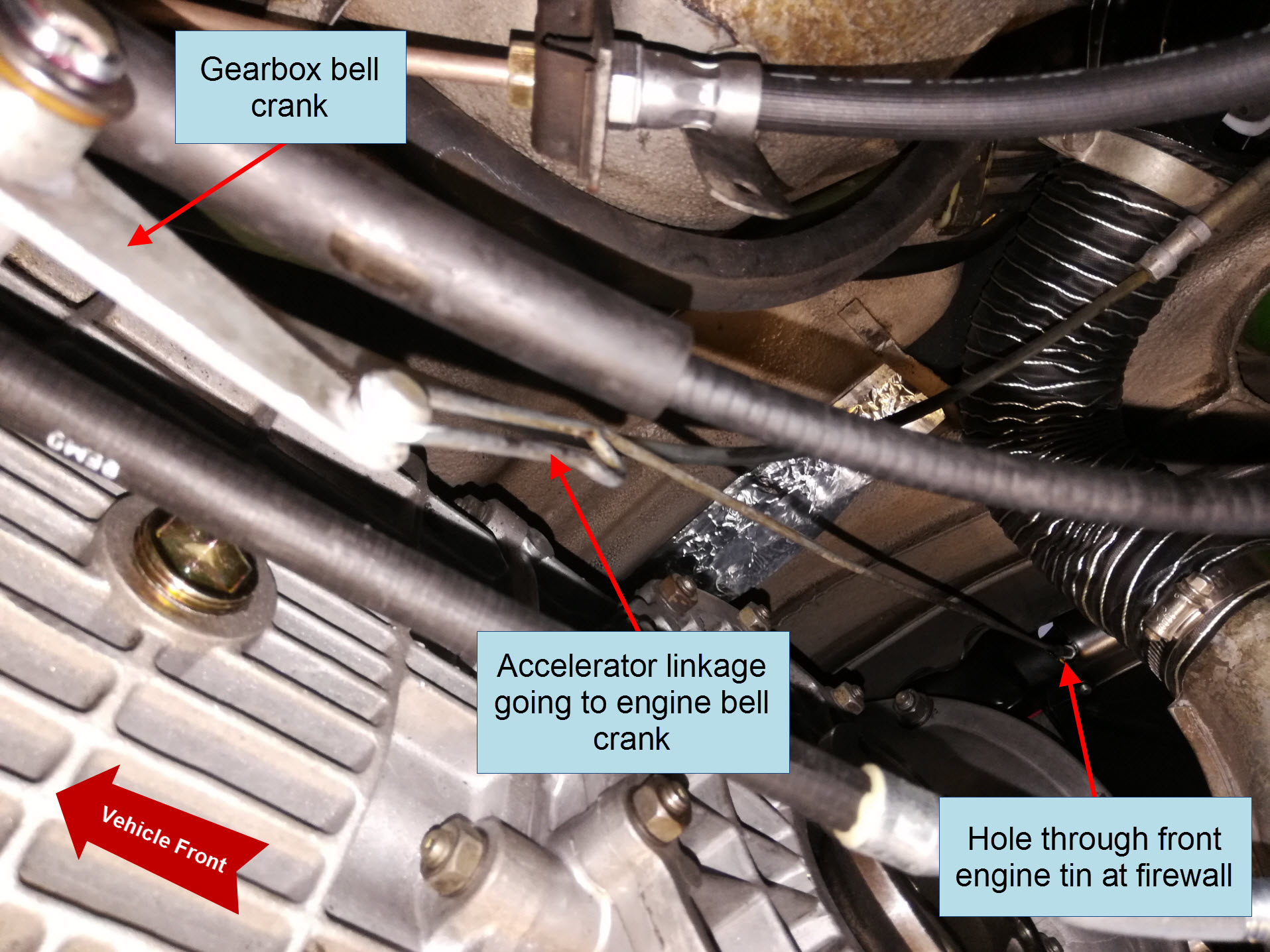 Air-cooled Porsche 911 accelerator linkage rod.