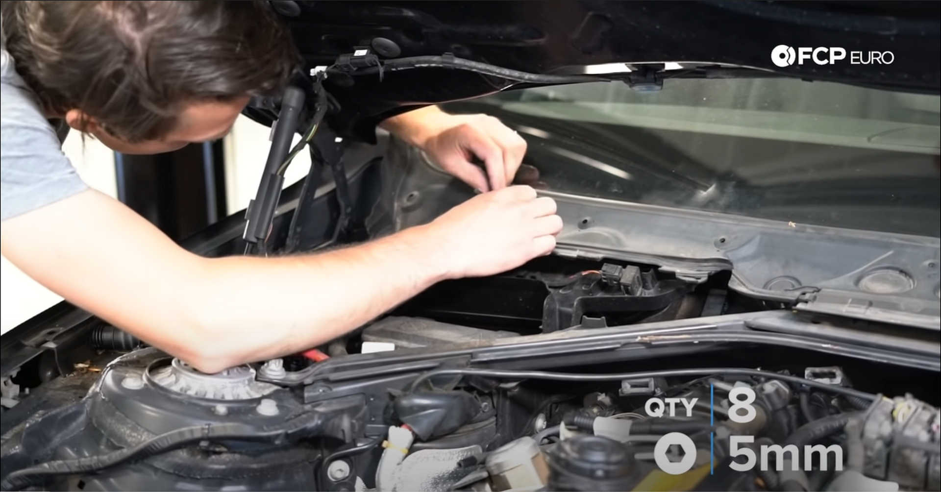 DIY BMW N20 Timing Chain removing the rear windshield cowl