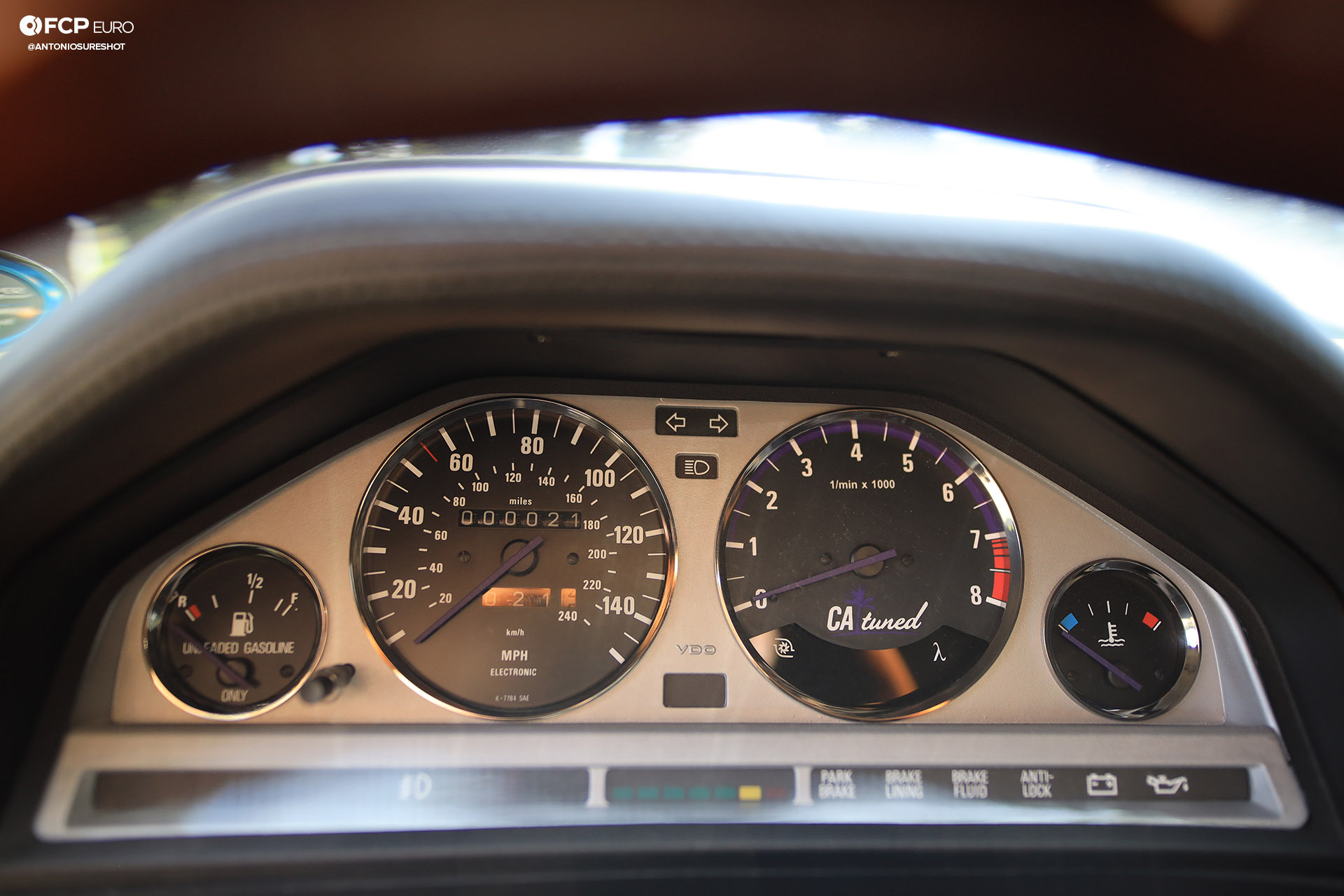 CAtuned Daytona Violet E30 BMW Gauge Cluster