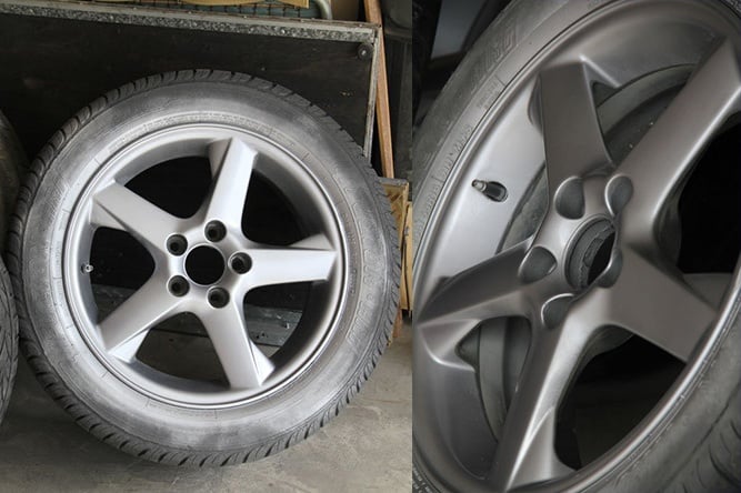 Finished wheel. Bonus points for identifying what the wheel is resting on.