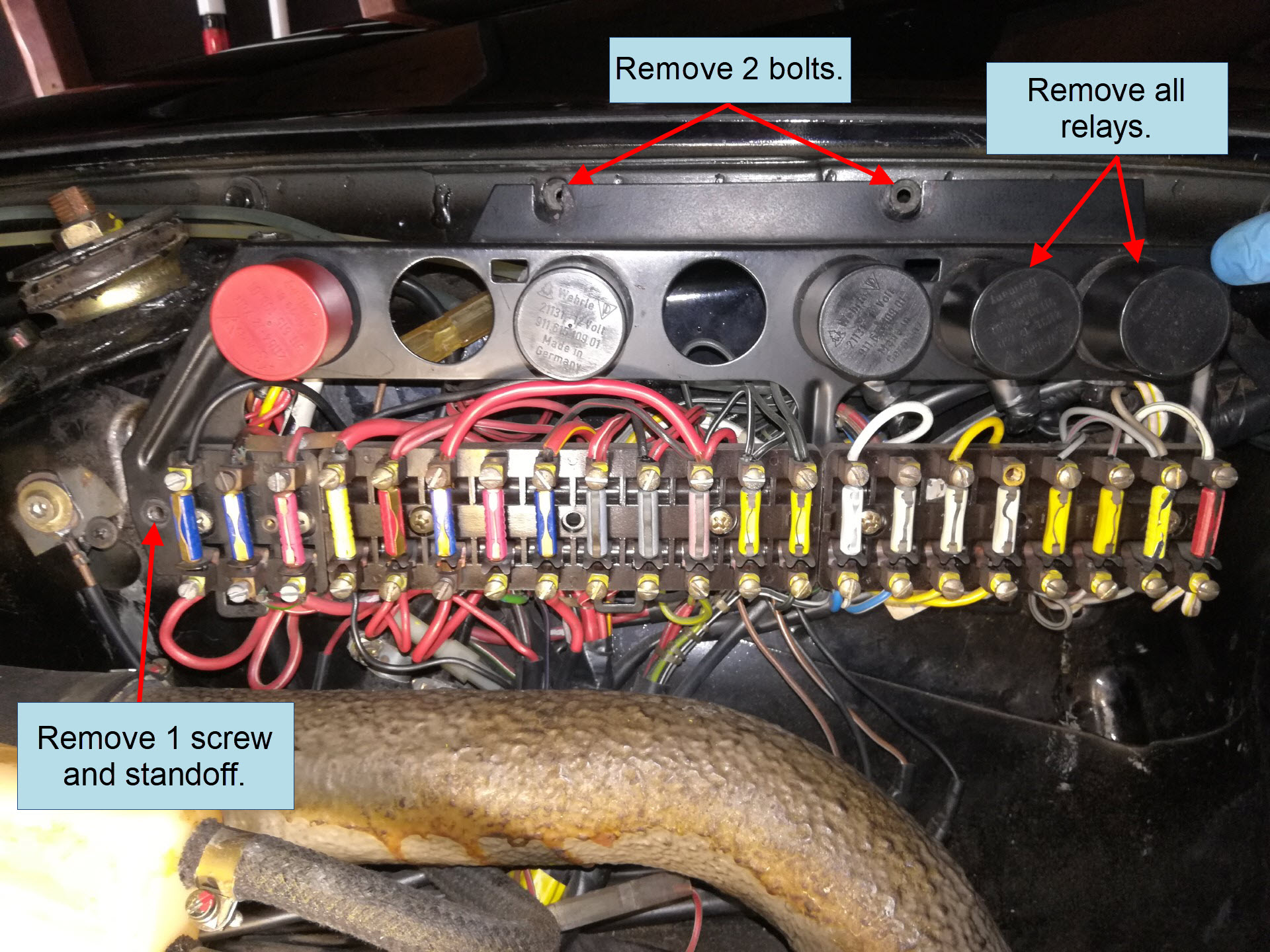 Air-cooled Porsche 911 Fuse Panel