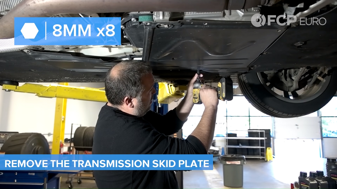F30 Transmission Skid Plate Removal