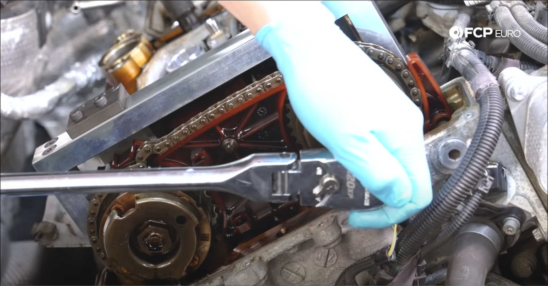 DIY BMW N20 Timing Chain removing the chain tensioner