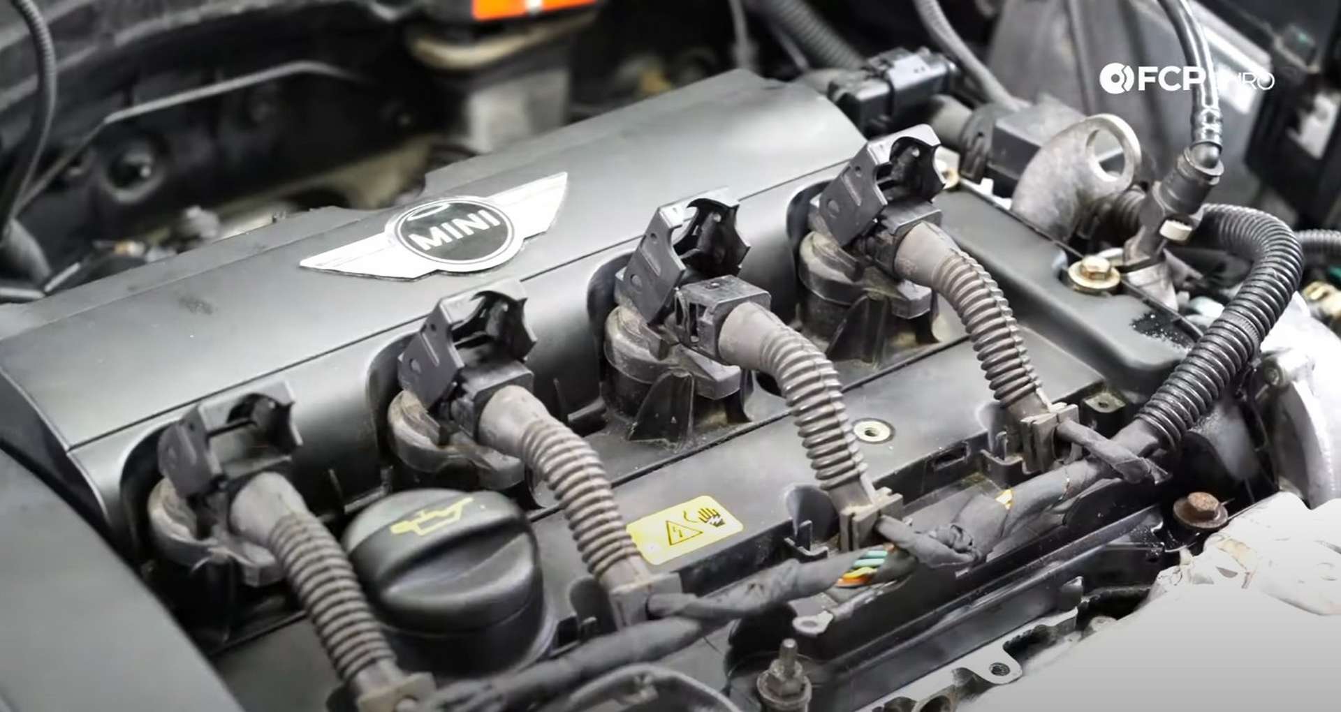 DIY MINI R56 Timing Chain Replacement reconnecting the ignition harness