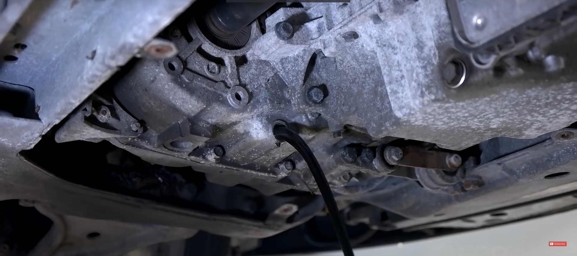 Volvo Automatic Transmission Drain and Fill Fluid Change S60 draining fluid