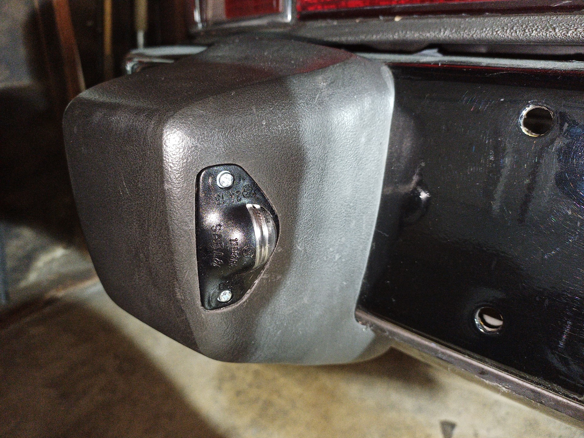 Air-cooled Porsche 911 license plate light