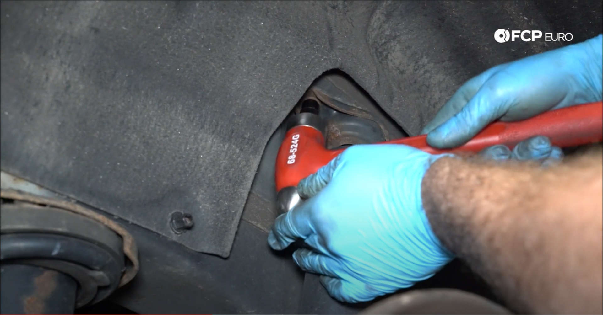 DIY Volvo Rear Shocks tapping on the 10mm socket
