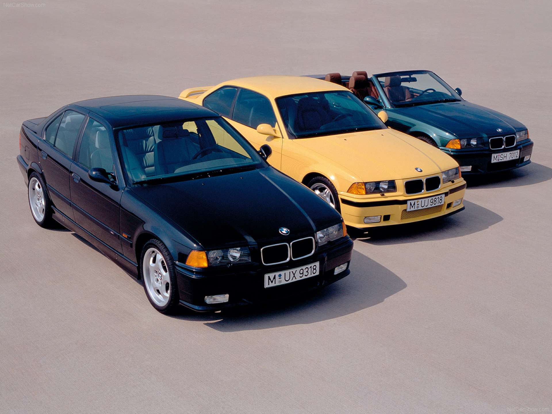 Pandemic Price Appreciation BMW E36 group shot
