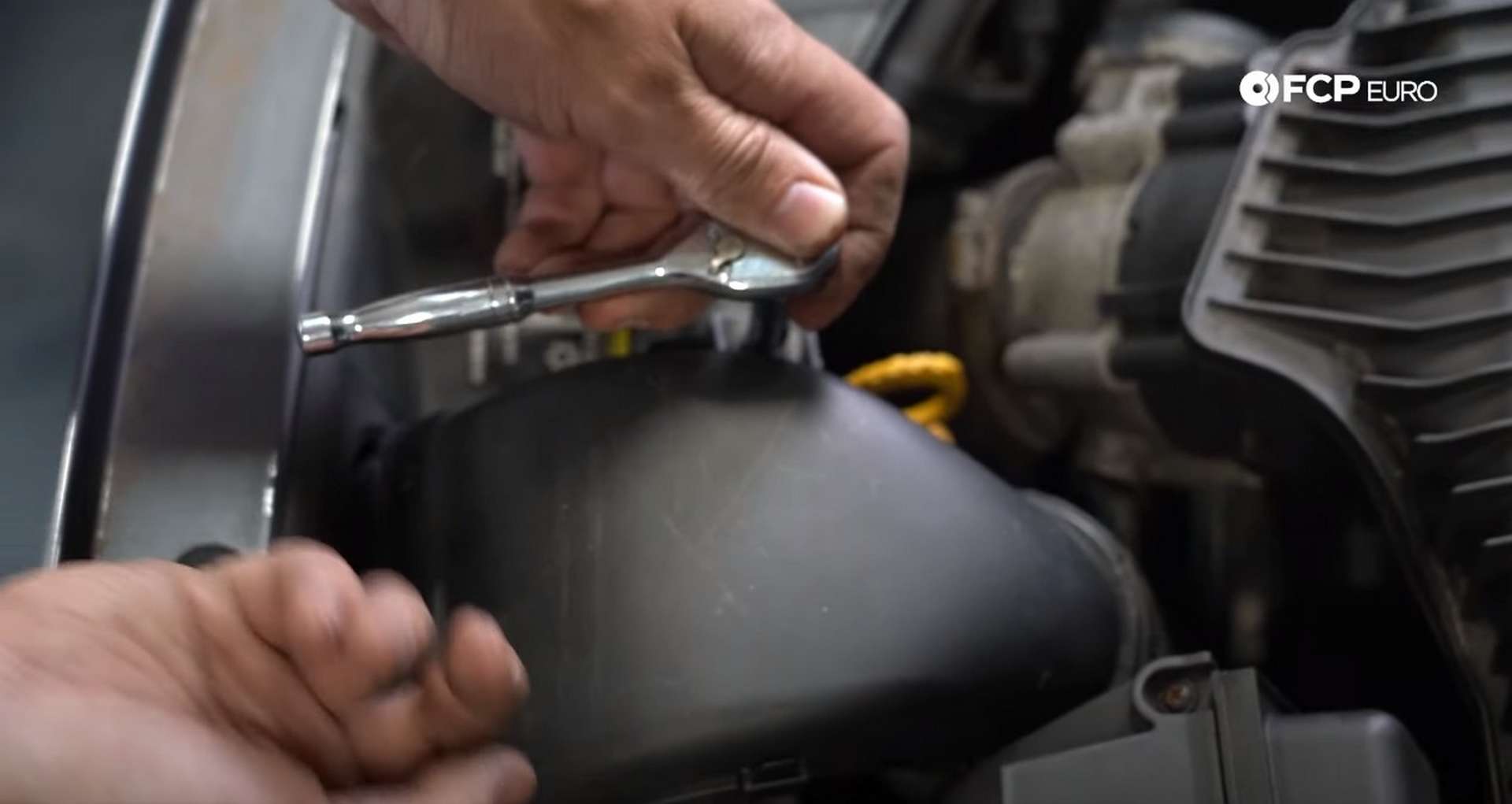 DIY Volvo Alternator and Serpentine Belt Replacement removing the airbox snorkel