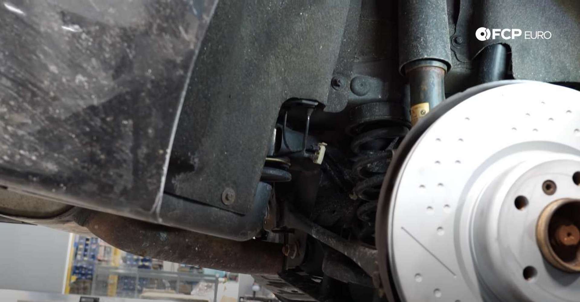 DIY BMW F30 M-Sport Rear Brake Service fastener location