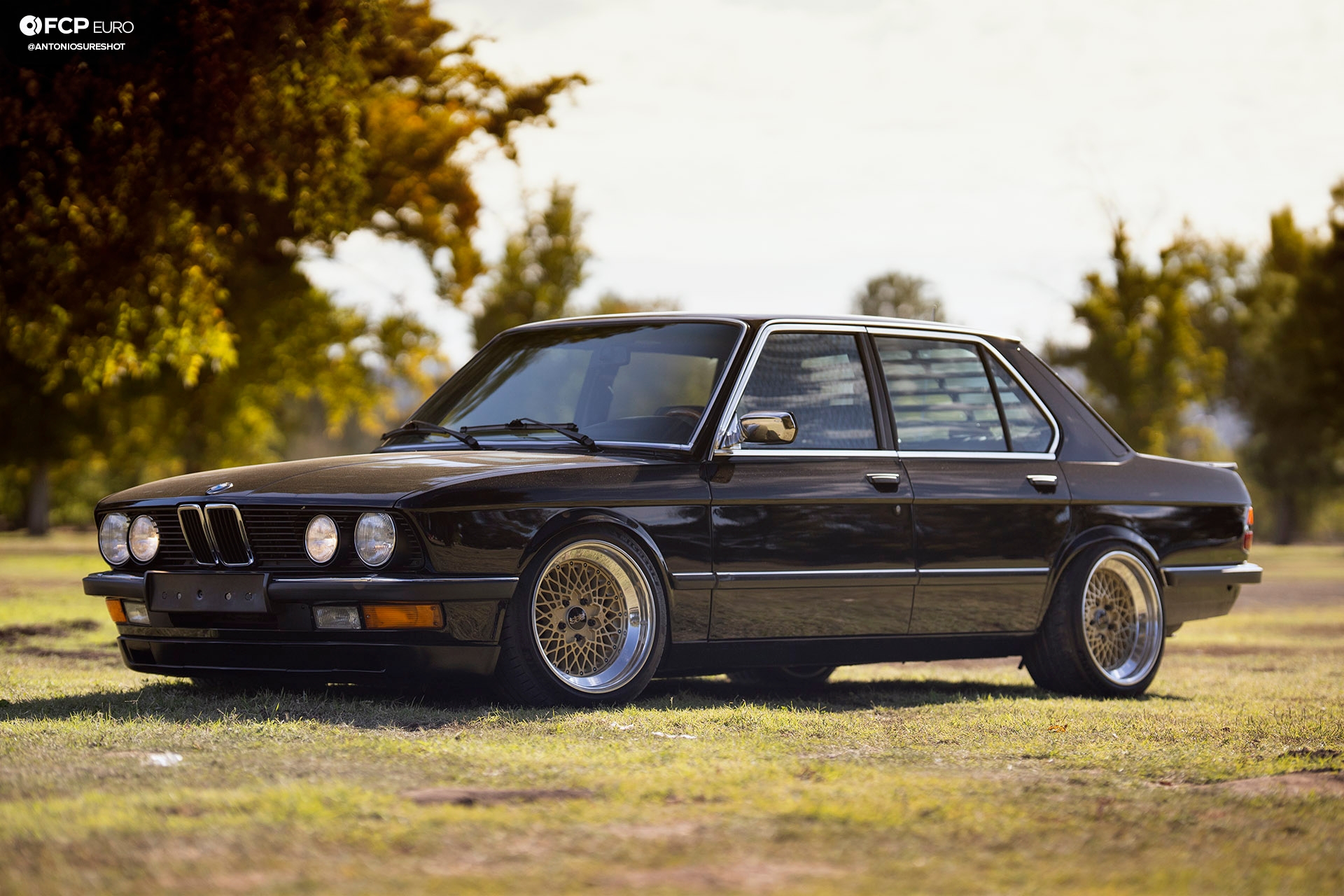 BMW E28 M60B40 V8 Engine Swap 535i Front 3/4