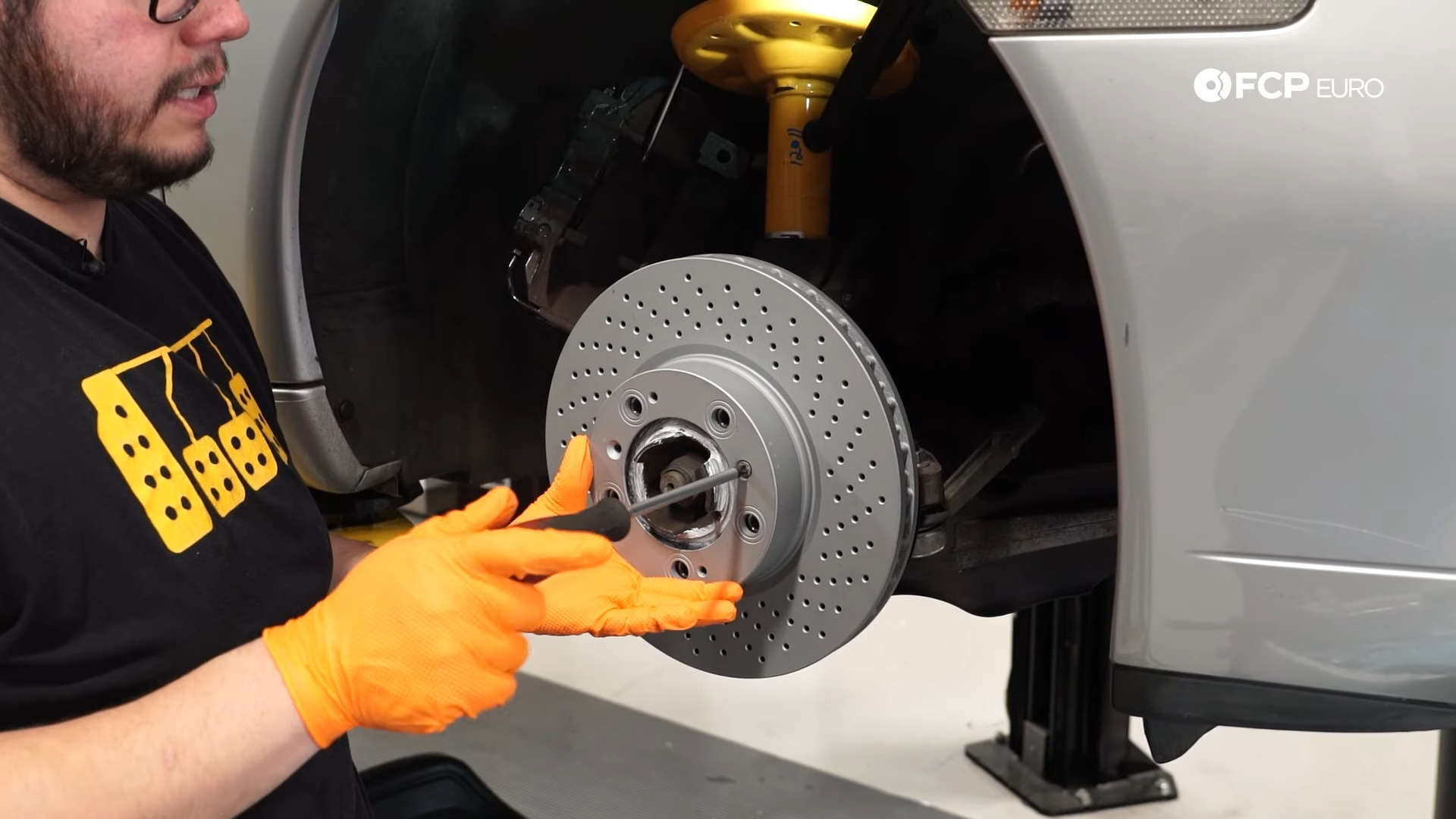 Porsche 996 911 Front Brakes Replacement Rotor Install