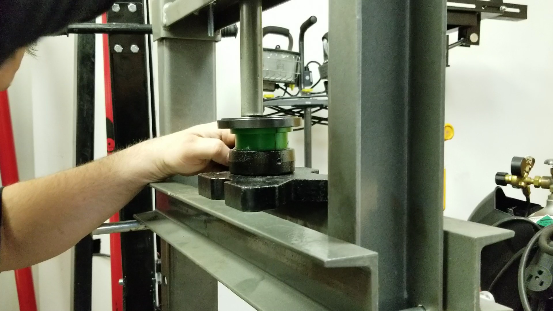 step 3 - press bushing in