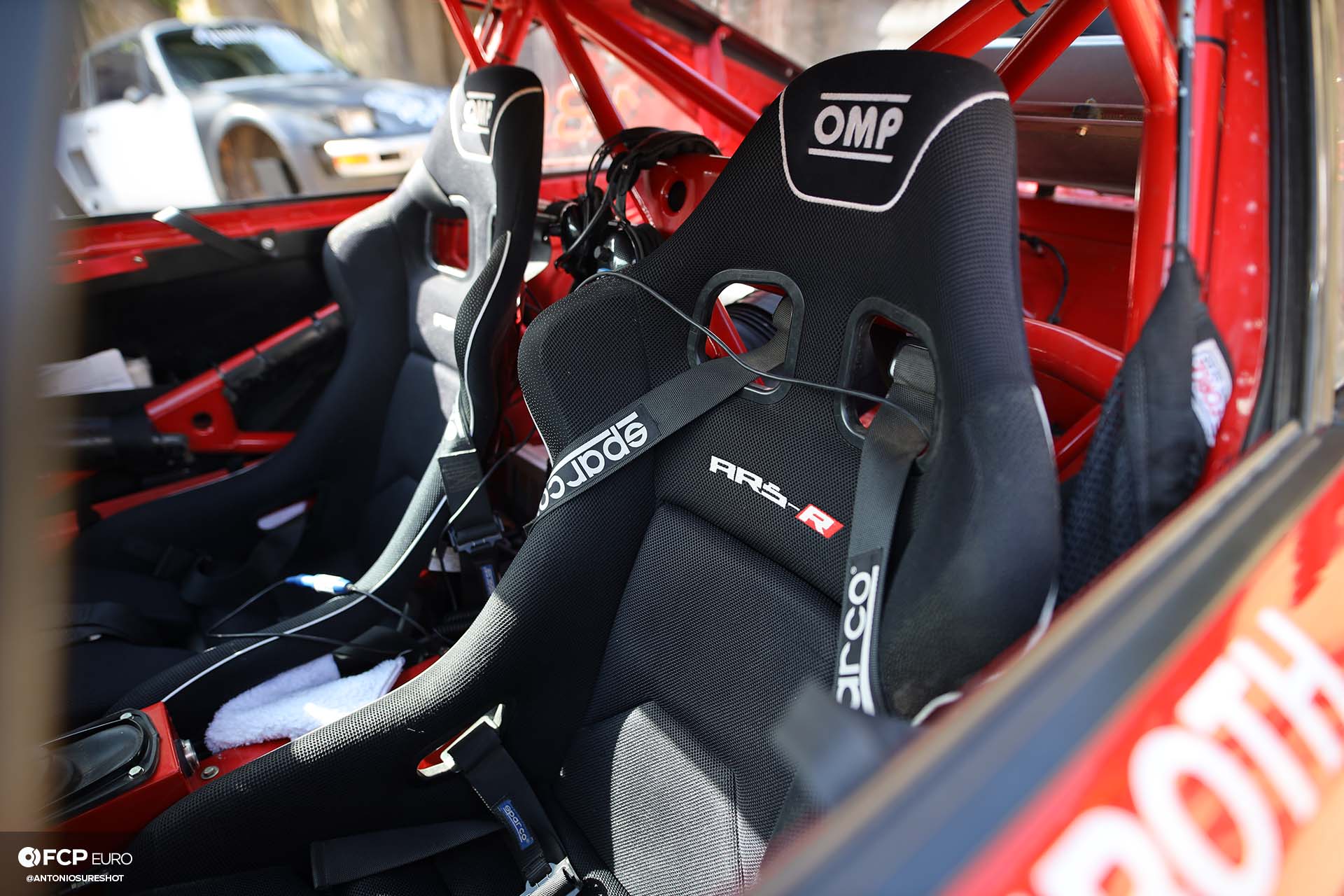 OMP ARS-R bucket seat Safari 964 Rothsport Racing Porsche 911 Rally Car Mexican 1000 Luftgekuhlt Olympus Rally