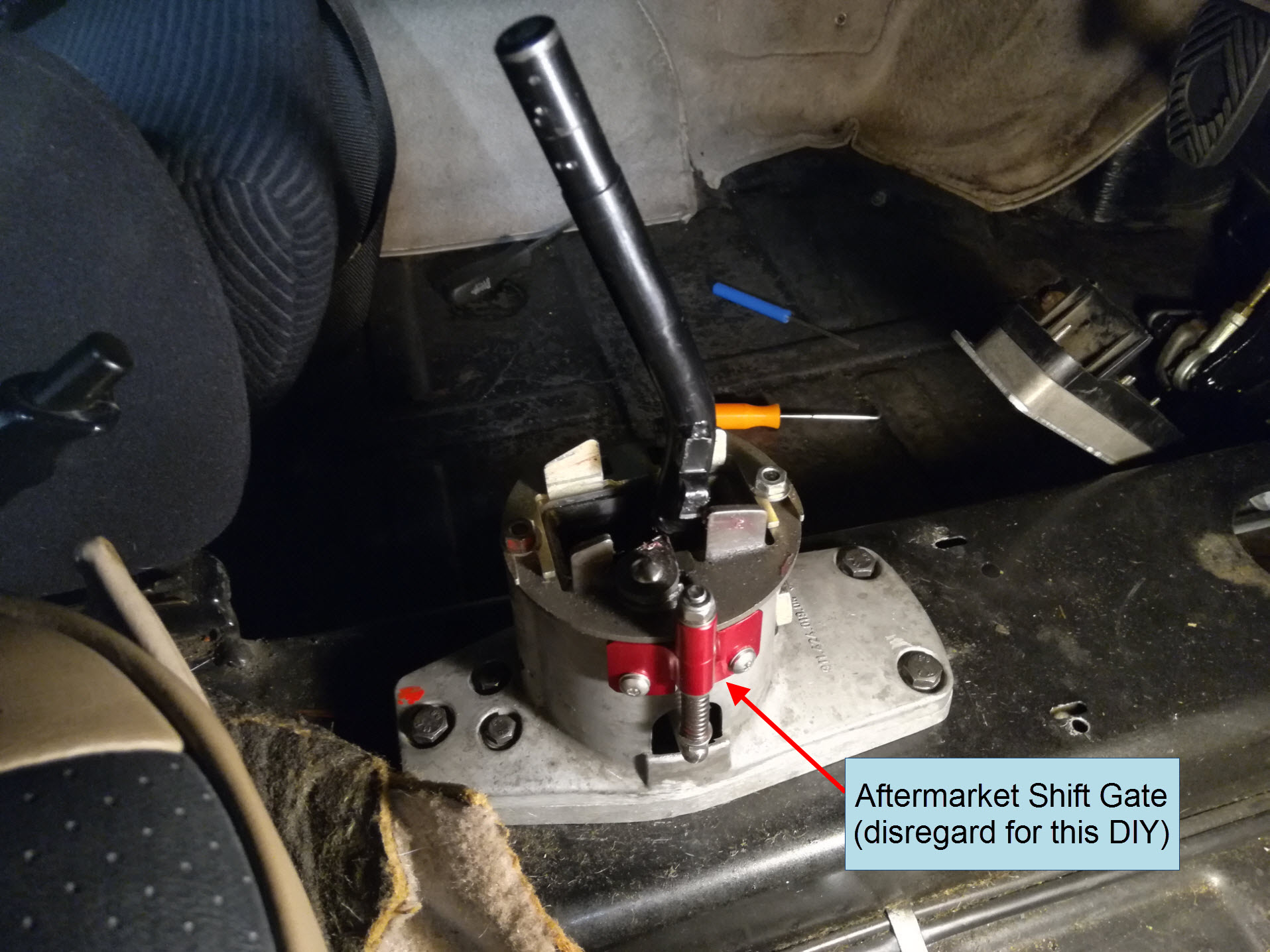 Air-cooled Porsche 911 shifter assembly removal.