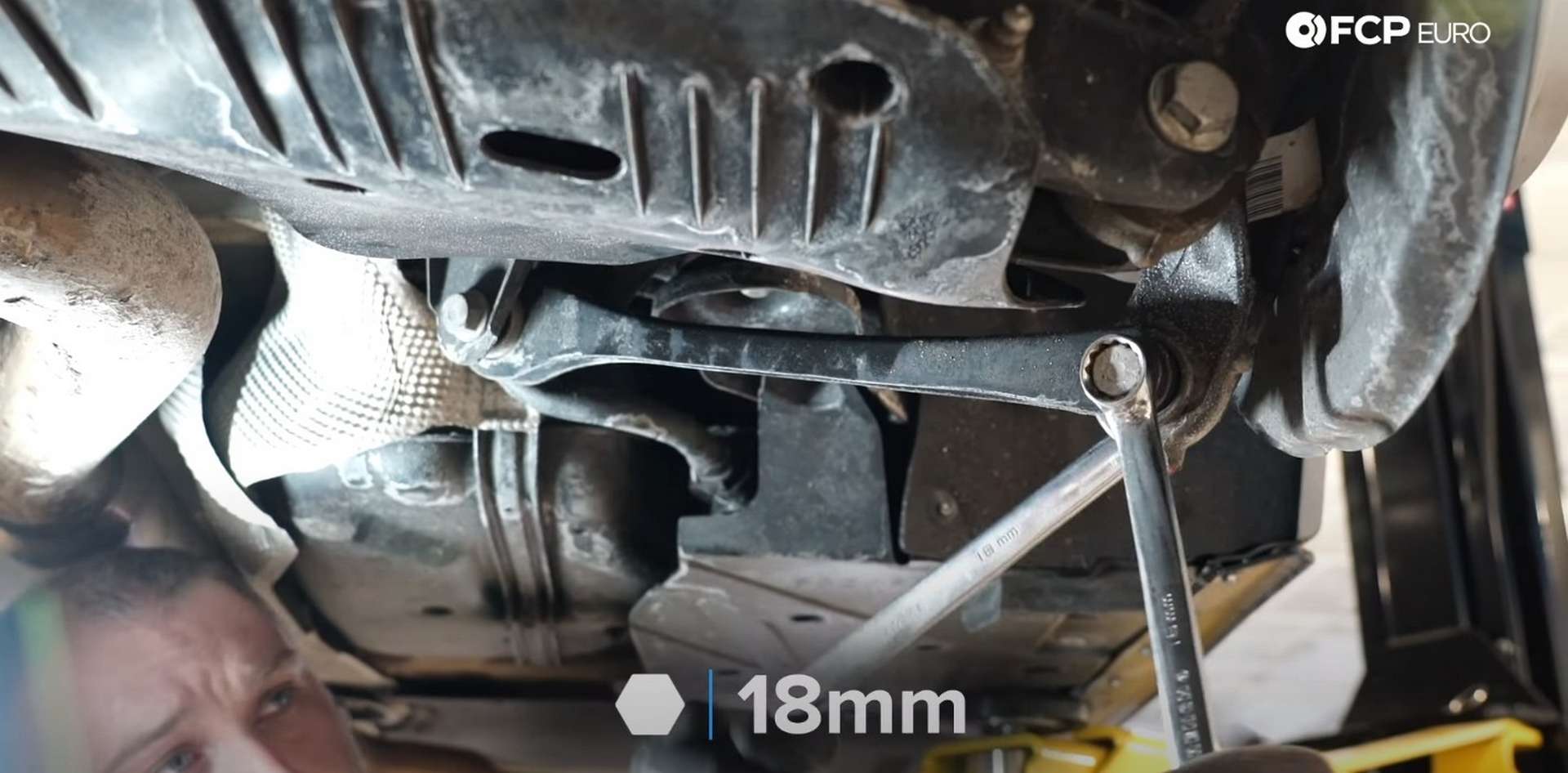 DIY BMW F30 Rear Control Arm Replacement removing the trailing arm bolts