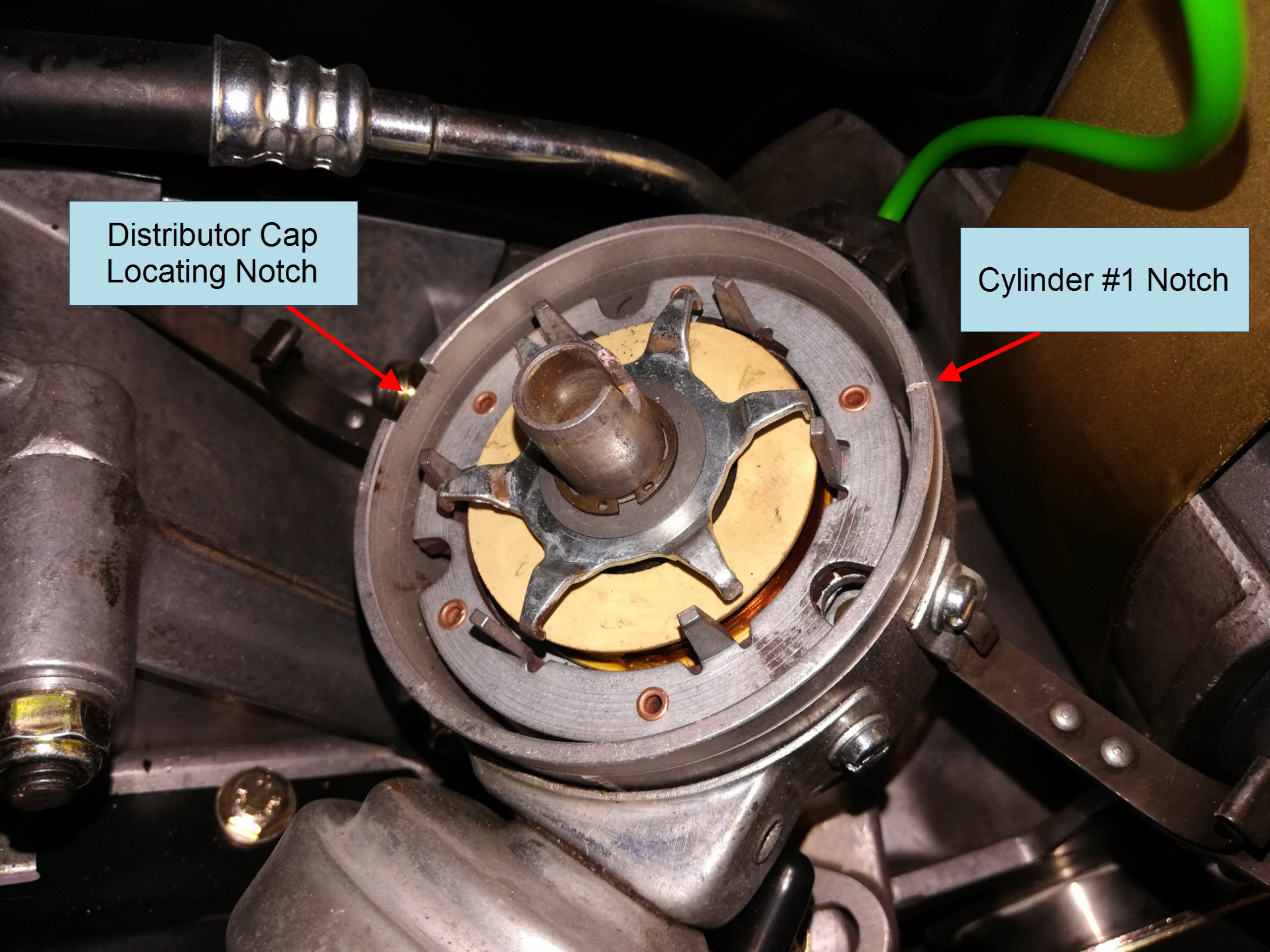 Air-cooled Porsche 911 distributor body.