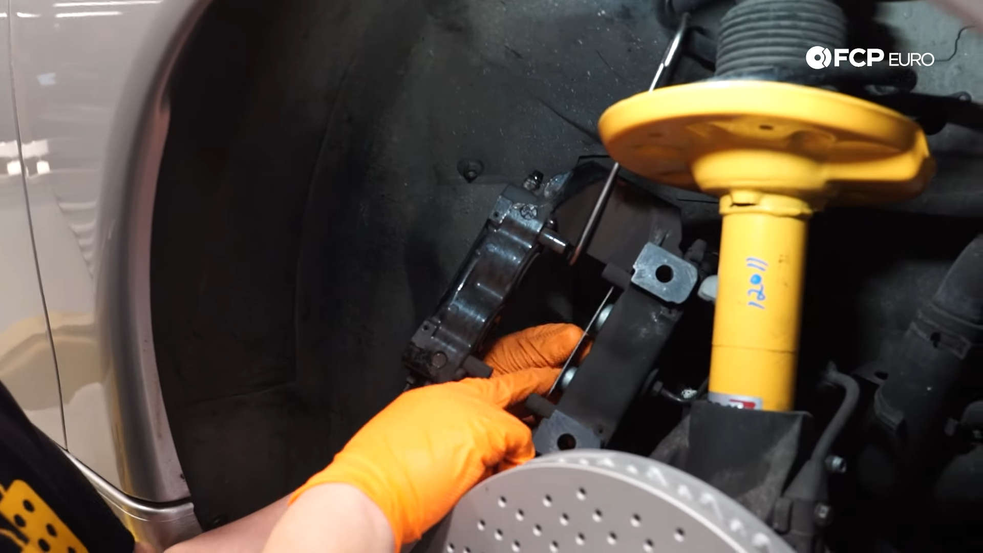 Porsche 996 911 Front Brakes Replacement Brake Pad Shim Install