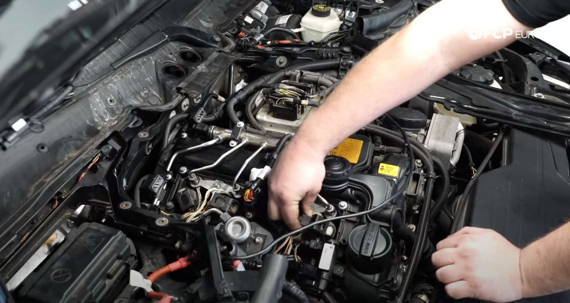 DIY BMW F30 Ignition Service disconnecting the ignition harness