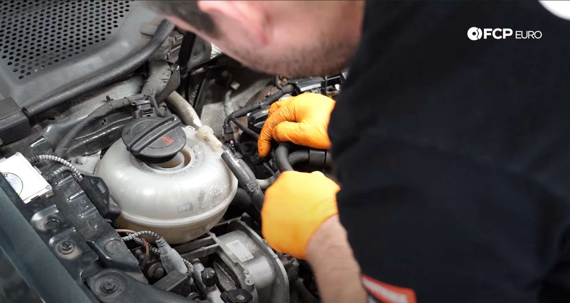DIY MK7 VW GTI Turbocharger Upgrade disconnecting the ignition harness