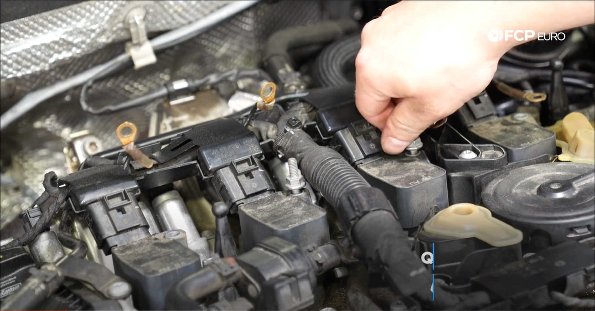DIY VW GTI PCV Replacement removing the ground wire studs