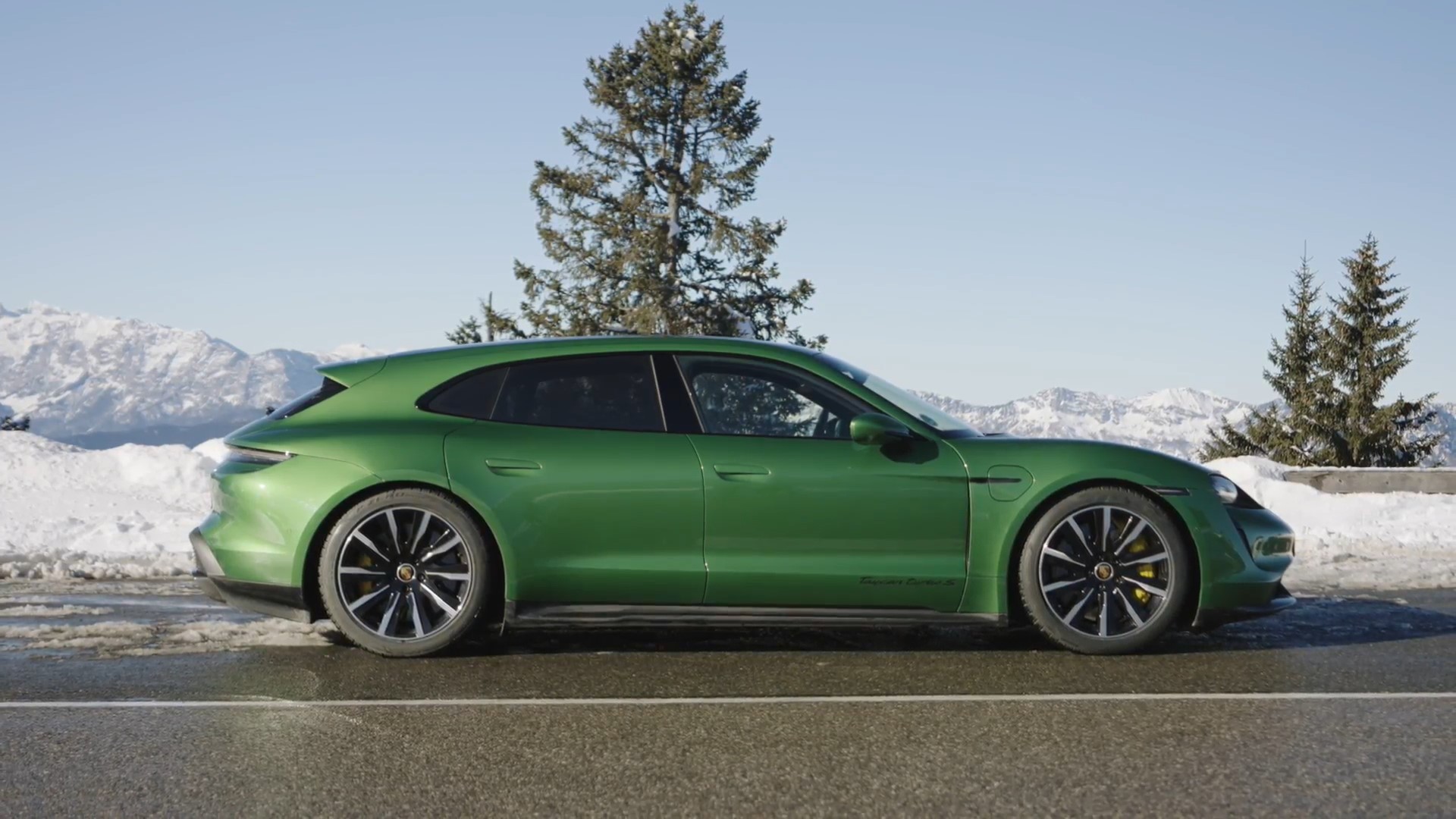 J1 Platform Porsche Taycan Turbo S Sport Turismo Profile
