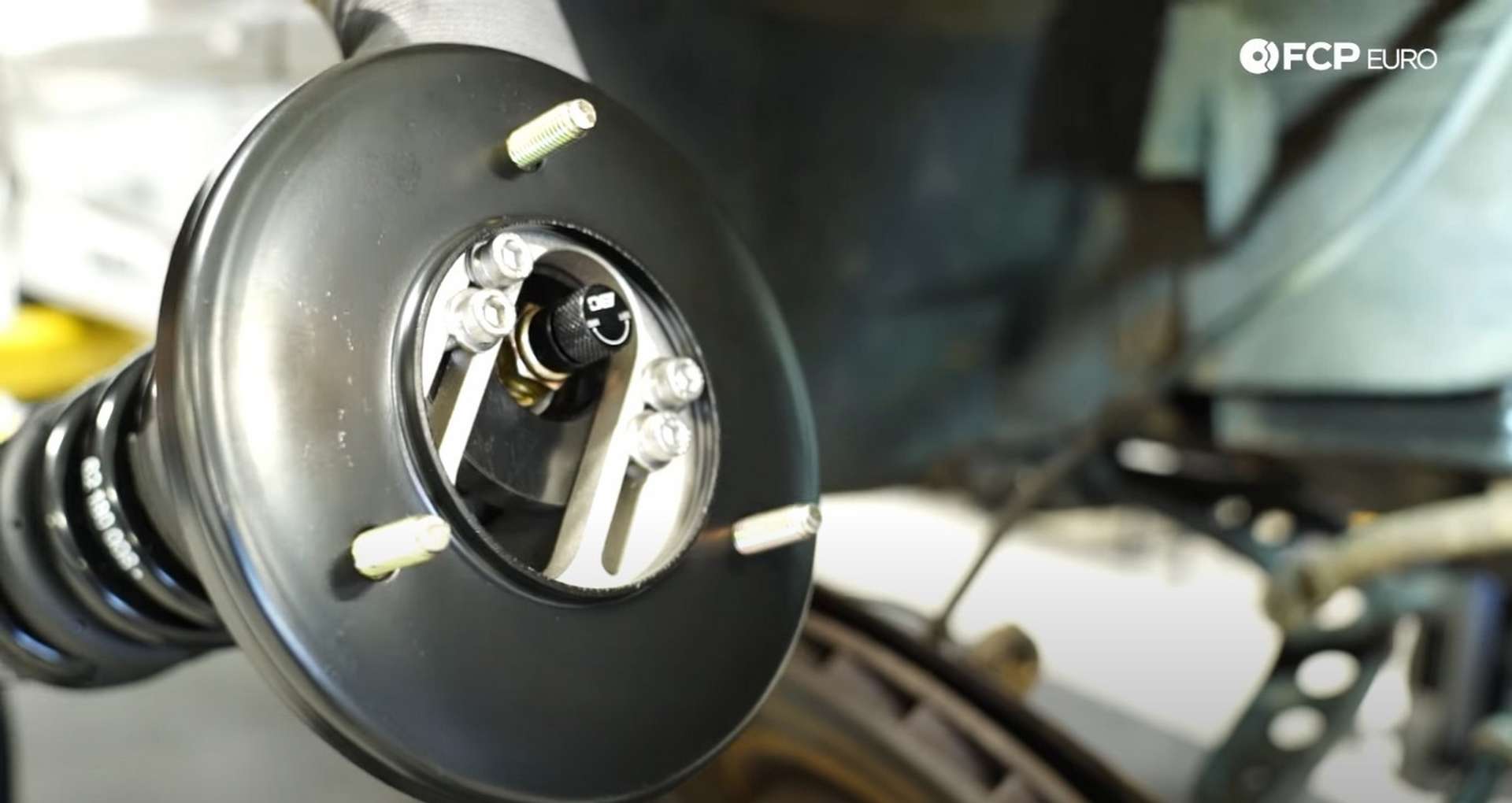 DIY BMW E36 Coilovers setting the camber on the strut mountl