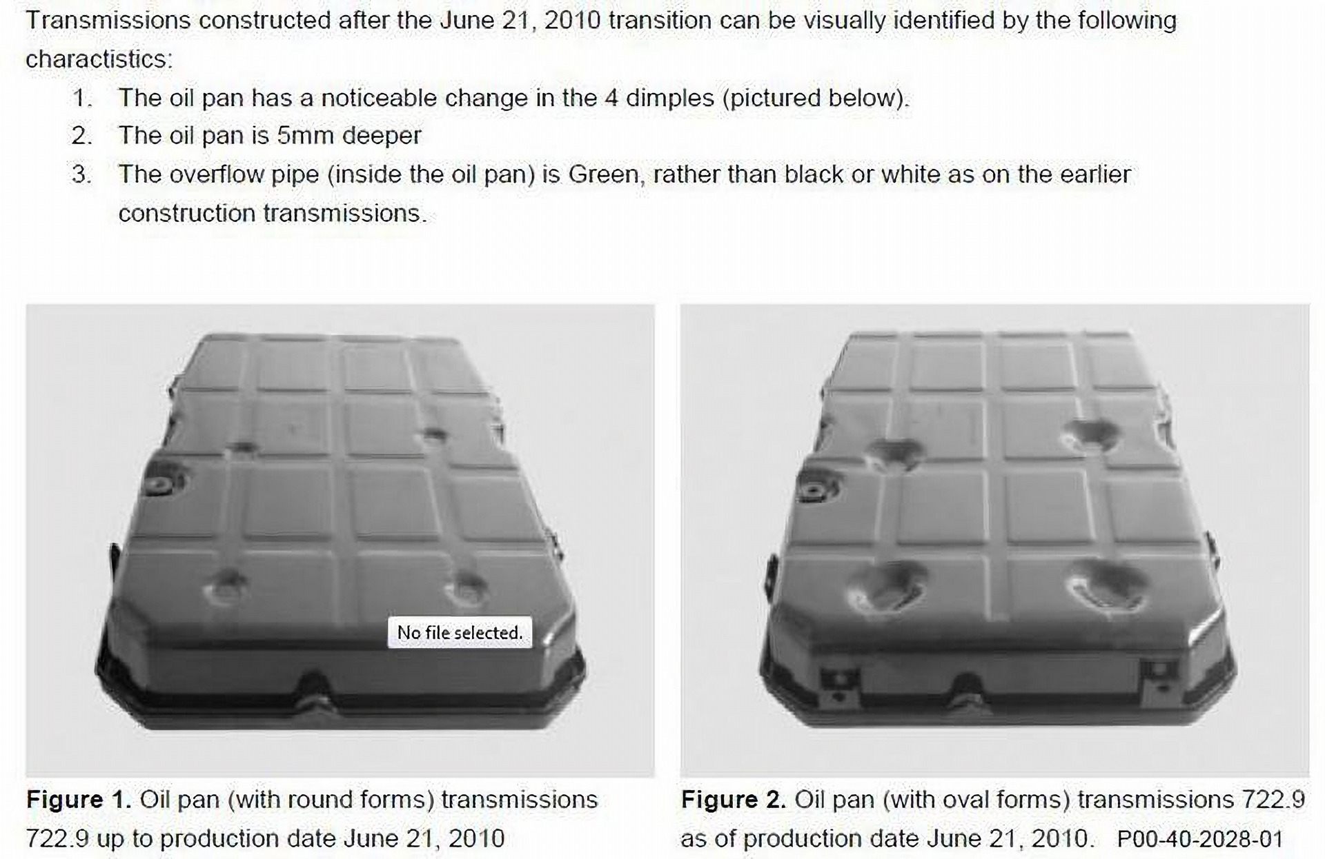 Mercedes 722.9 Transmission Pan Comparison