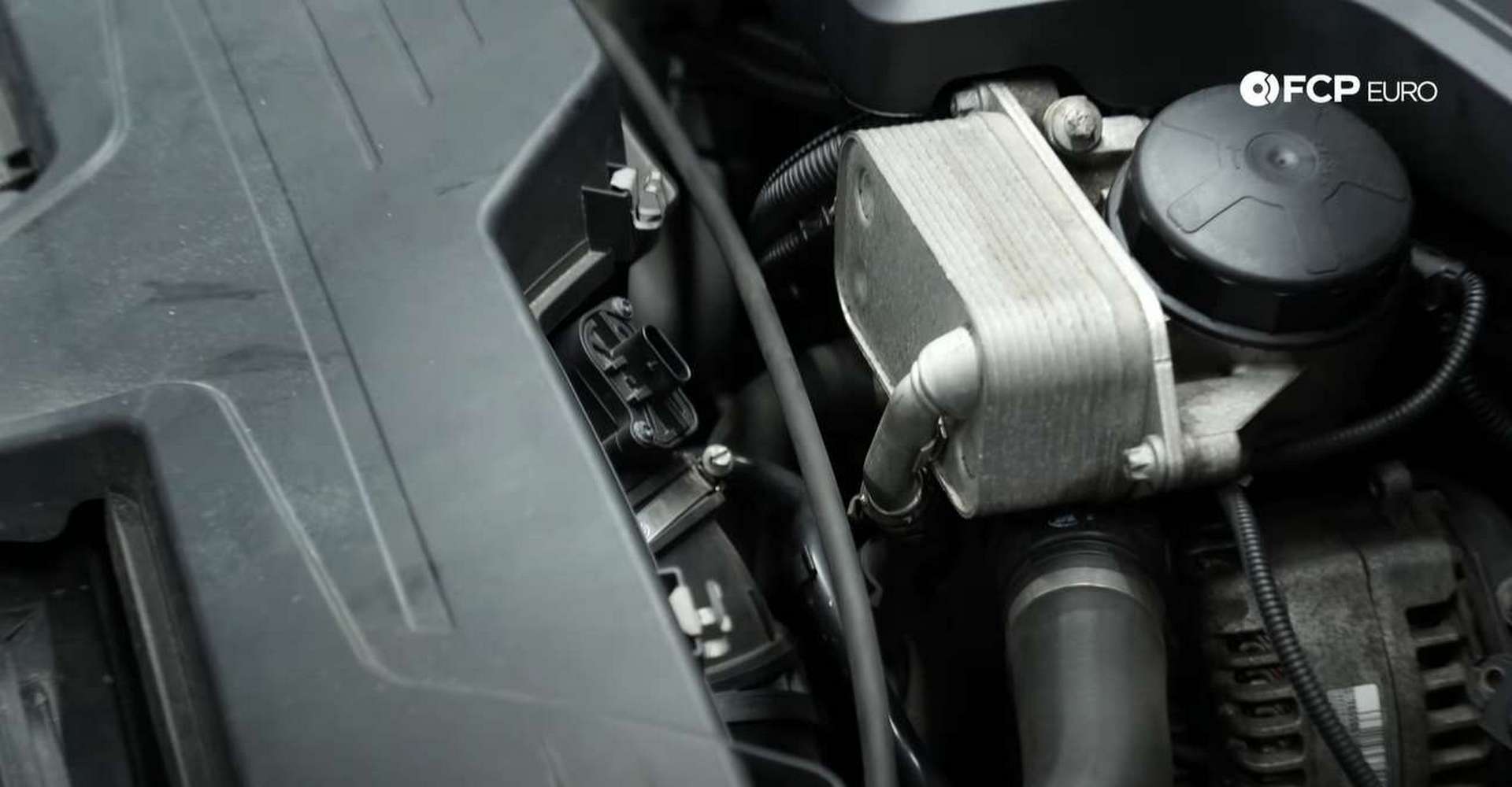 DIY BMW F30 Serpentine Belt Replacement MAF sensor and hose clamp locations