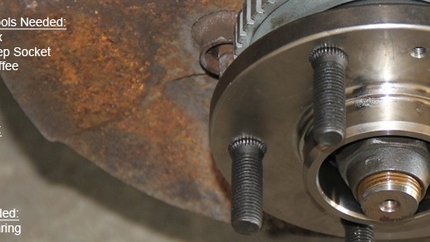 How to Replace a Front Wheel Bearing on a Volvo 940