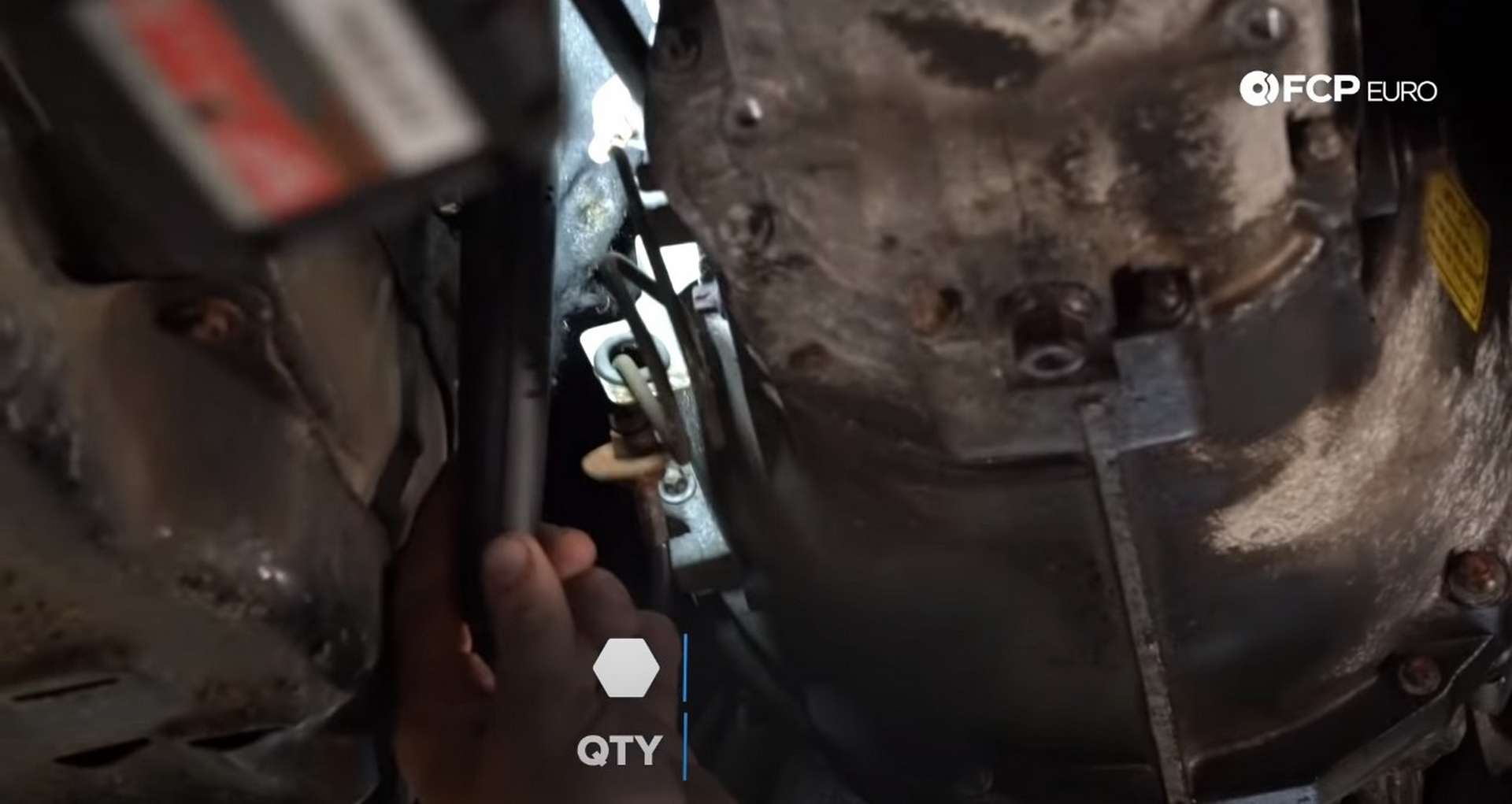 DIY BMW E46 Clutch Replacement removing the clutch slave cylinder