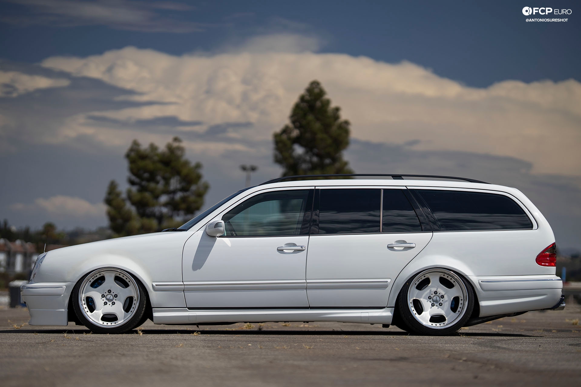 E320 Mercedes-Benz Estate wagon AMG E55 Engine Swap Wald Duchatelet Bilstein B8 Bosch Slam Specialties KSport 