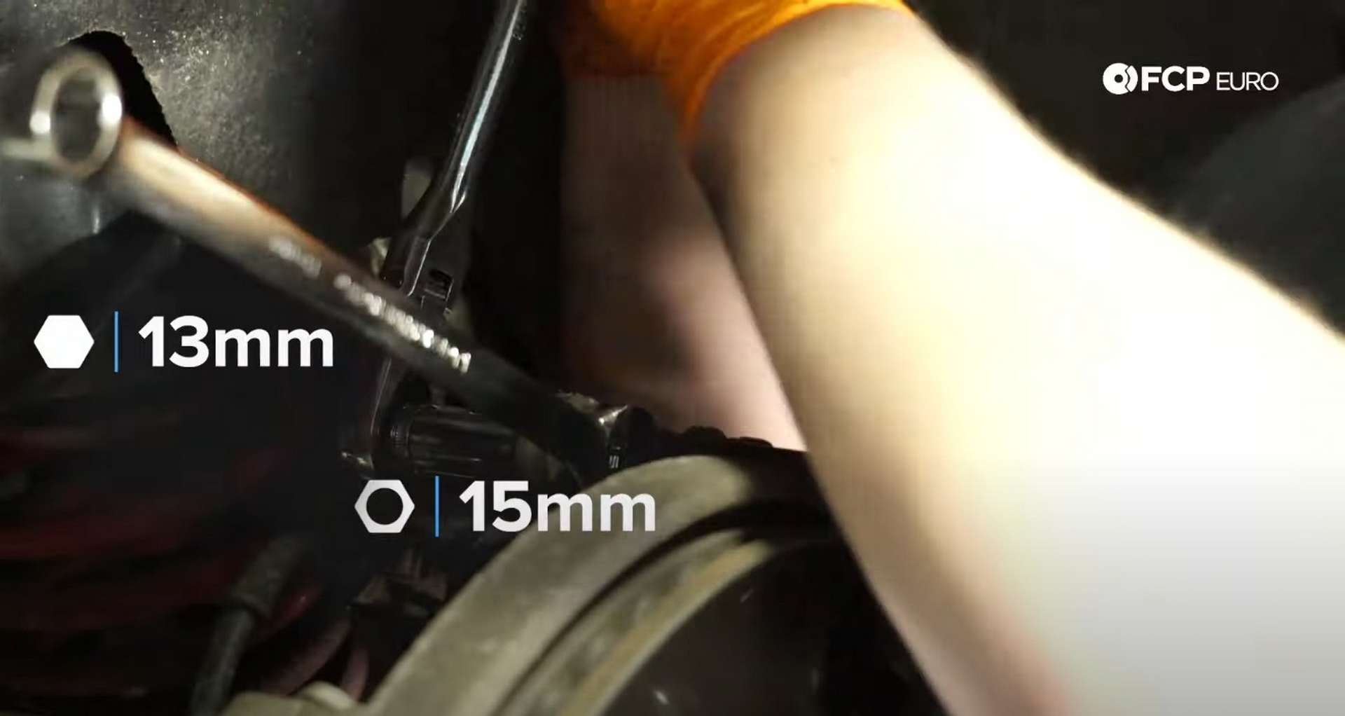 DIY Audi B8 S4 Rear Brake Service removing the guide pin