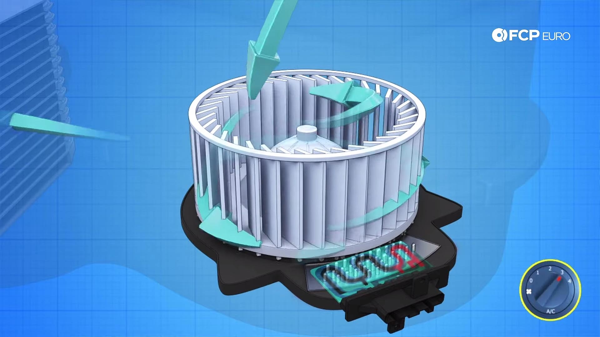 VW GTI blower motor diagram