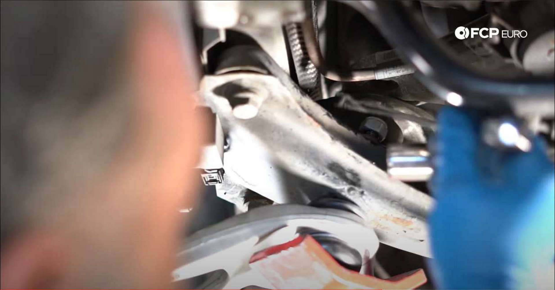 DIY BMW Front Suspension Refresh installing the new control arm