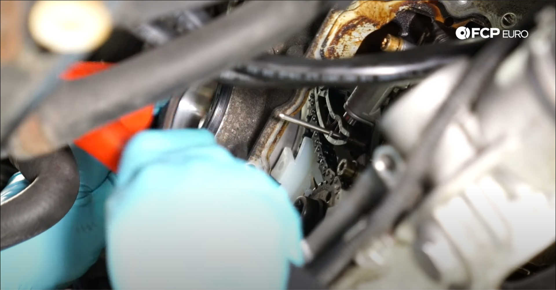 DIY BMW N20 Timing Chain installing the new crankshaft seal