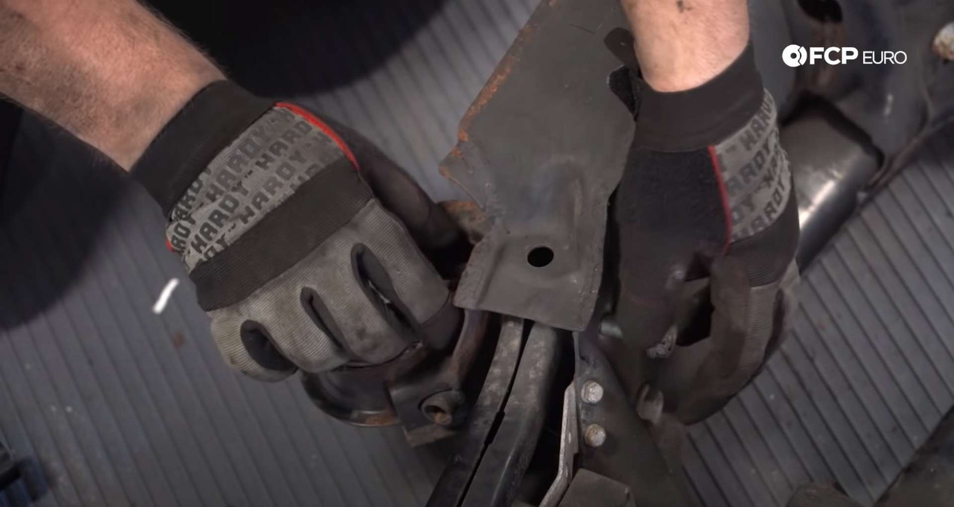 DIY E46 BMW M3 Rear Subframe Refresh Part 2 removing the camber arms from the subframe