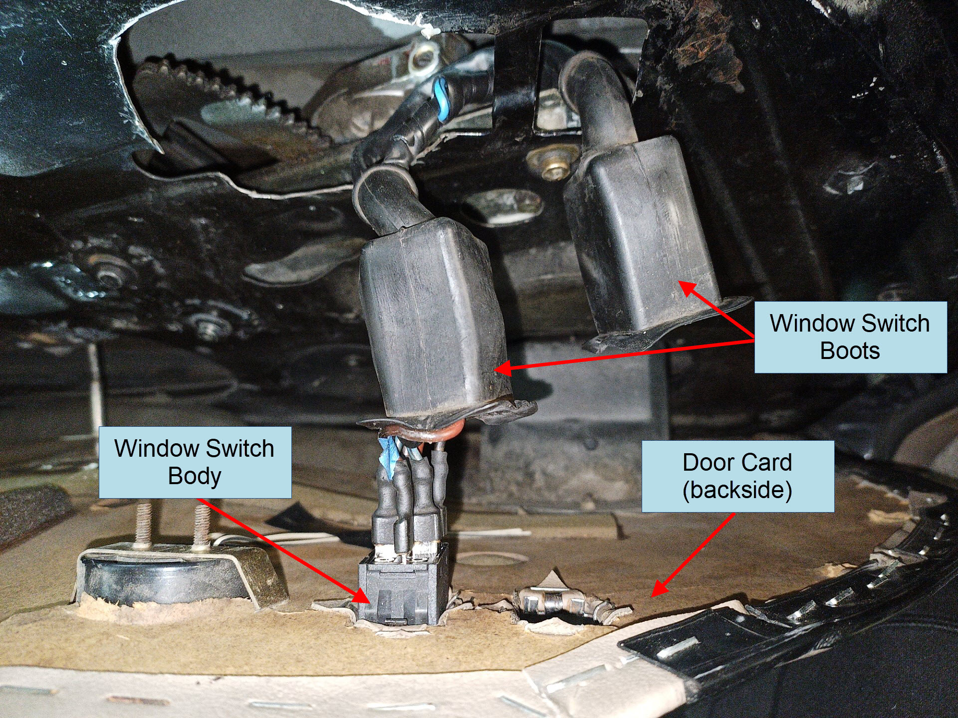 air-cooled porsche 911 window switches replacement