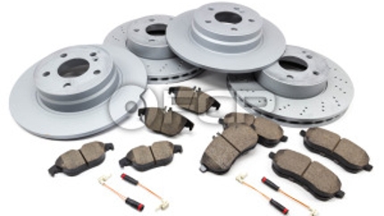 Mercedes C300 Front Brake Replacement (Akebono, Zimmermann)
