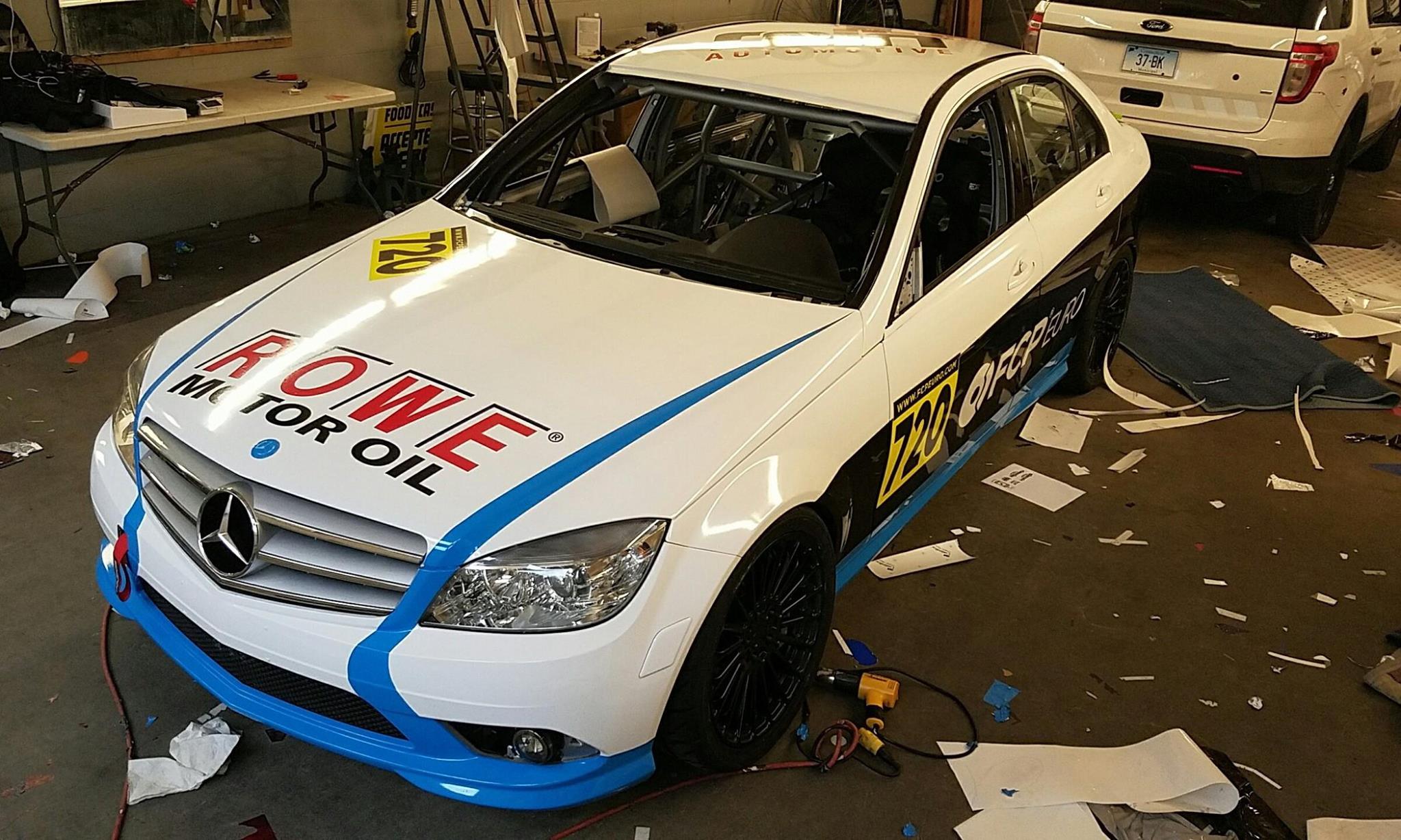 Mercedes C300 Race Car - Wrap, Vinyl, Logos