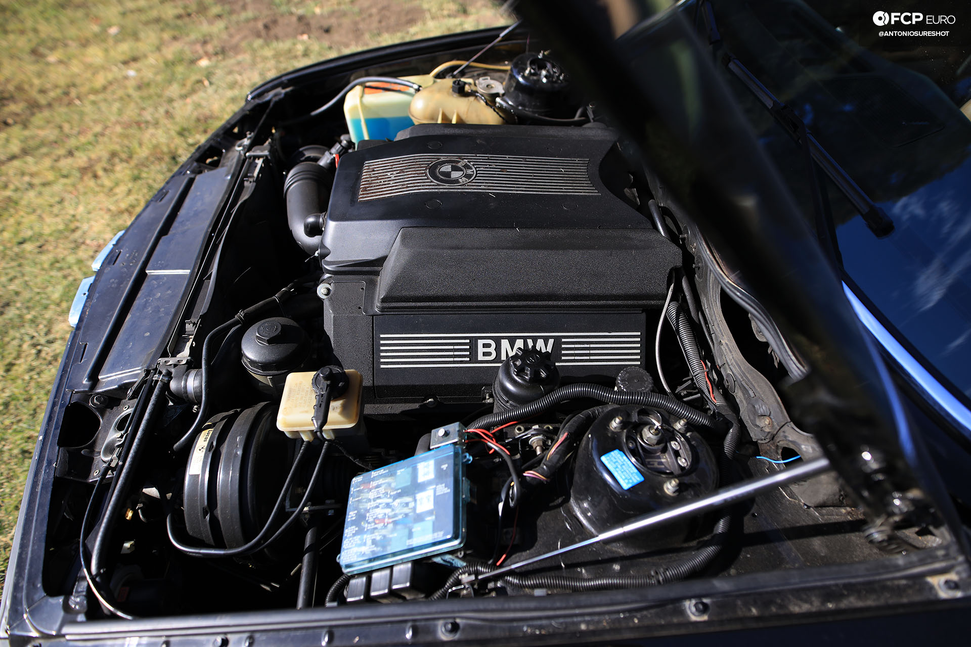 BMW E28 M60B40 V8 Engine Swap 535i Engine Bay