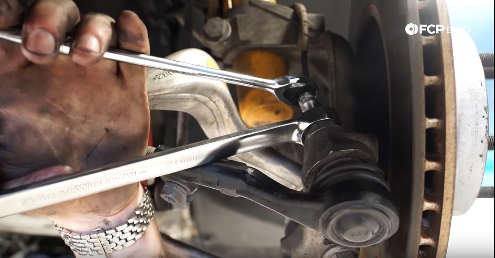 BMW Steering Rack removing ball joint nut