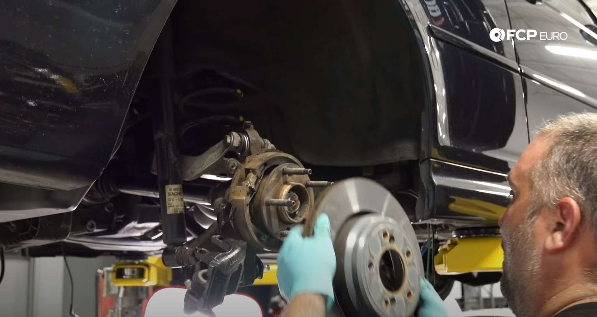 DIY E46 BMW M3 Rear Subframe Refresh Part 3 fitting the rotor