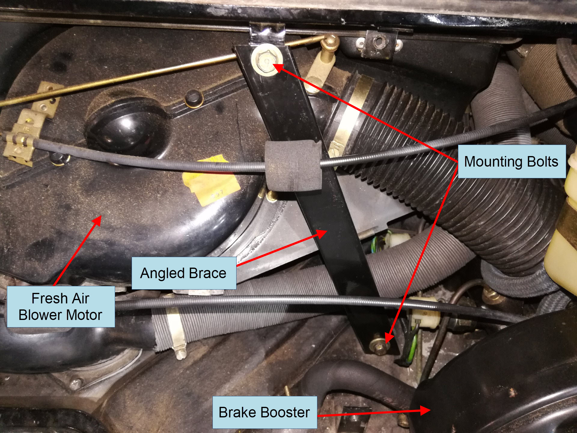 Air-cooled Porsche 911 windshield washer nozzle replacement